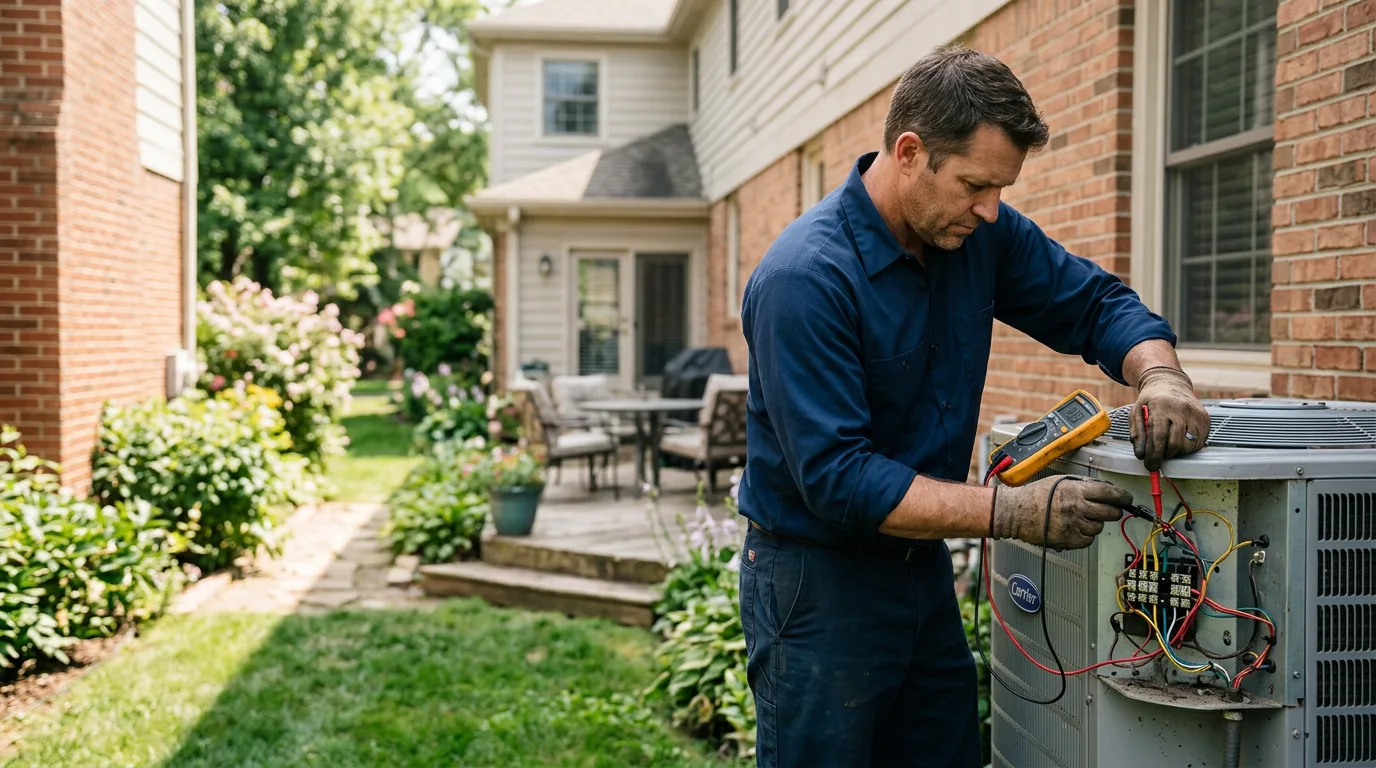 HVAC technician working near Keswick, VA